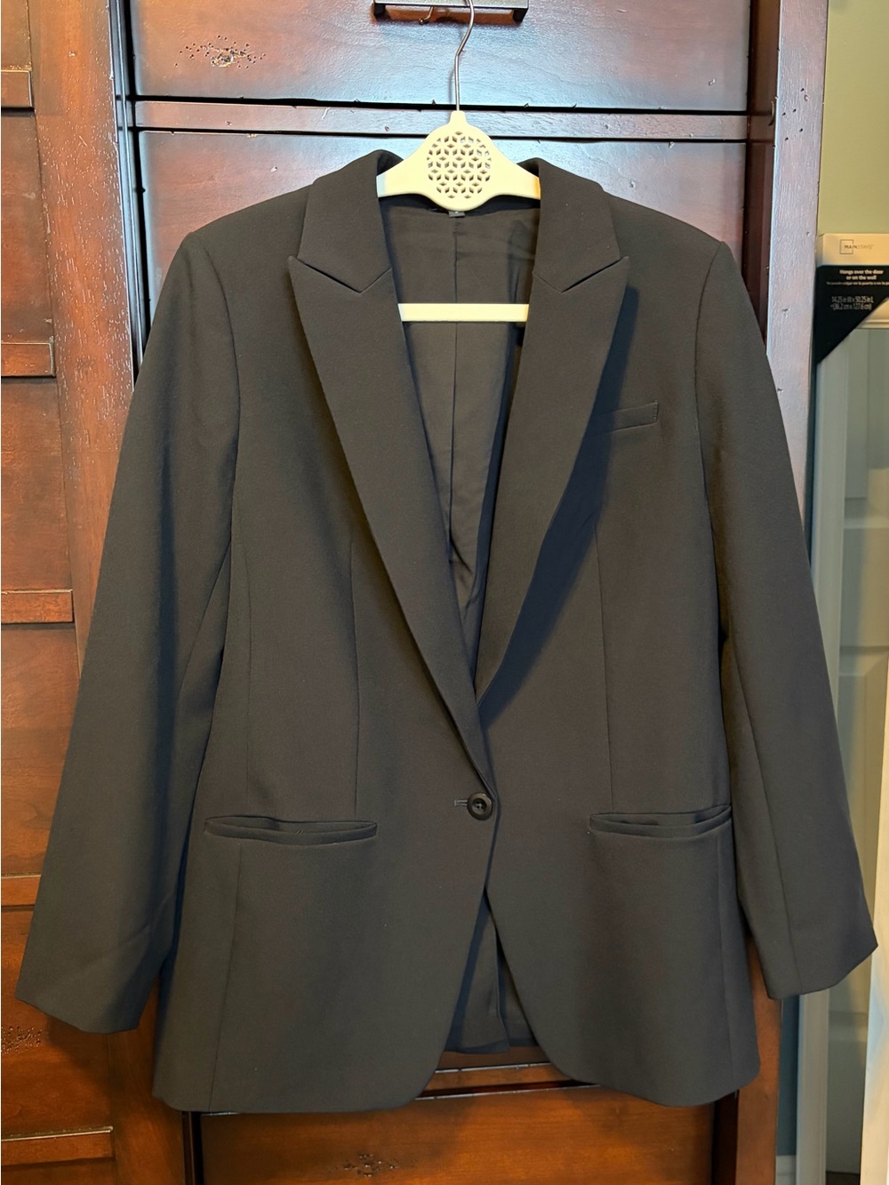 Express Women's Black Single-Button Blazer